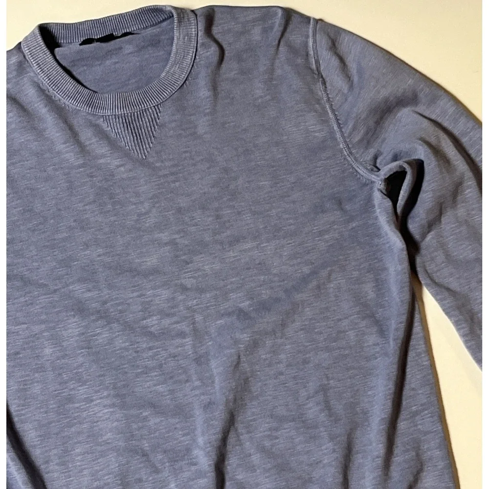 Banana‎ Republic Cotton Club Knit Sweater Size S Periwinkle Lightweight Crewneck